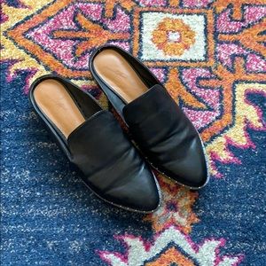 {Universal Thread} Black Mules w/ Silver Detail